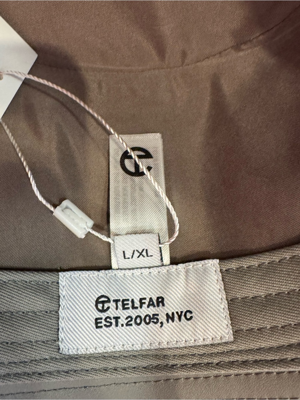NWT Authentic Telfar UNISEX Bucket Hat - Grey (L/XL) With Dust Bag - Picture 5 of 9
